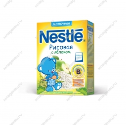 Каша Nestle молочная 250 гр Рисовая с яблоком (1 ступень)
