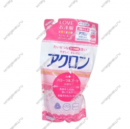 Средство для стирки Lion Акрон для деликатных тканей Розовые цветы 400 гр. (наполнитель)