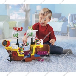 Развивающая игрушка Fisher Price Пиратский корабль с маленькими человечками от 2 лет