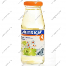 Сок Nutricia 175 мл Яблоко с фенхелем и ромашкой (с 4 мес.)